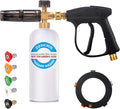 DUSICHIN DUS-018 Foam Cannon Lance Pressure Washer Nozzle Tip Spray Gun 3000 PSI Jet Wash Car Detailing