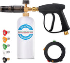 DUSICHIN DUS-018 Foam Cannon Lance Pressure Washer Nozzle Tip Spray Gun 3000 PSI Jet Wash Car Detailing