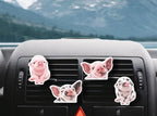 WIRESTER Set of 4 Fresh Scented Car Air Freshener Vent Clip, Decorative Accessories, Interior Decoration for Cars - Dogs, Cats, Animal