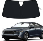 PIMCAR Windshield Sun Shade for 2023 2024 2025 2026 Honda Accord, 310T Reflective Polyester Front Window Sun Visor Blocks UV Rays Foldable Sunshade Honda Accord Accessories