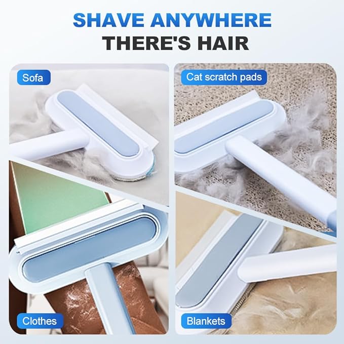 Moonboat Multifunctional Hair Removal Brush, Cleaner Pro Pet Hair, Cat Dog Hair Broom Lint Remover Scraper, Suitable for Carpet Rugs Bed Couch Curtains (A-3PCS)