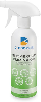 Smoke Odor Eliminator - Remove Odors Caused by Tobacco and Smoke - Clean Air Scent - 16oz Spray