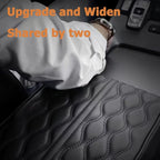 Car Center Console Cover, Memory Foam Car Armrest Cushion, Black Auto Arm Rest Pad, Leather Arm Rest Covering Car, Hand Rest Pillow for SUV/Truck/Vehicle (Black)