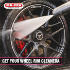 MANIAC LINE MAFRA Wheel and Tyre Cleaner | 2 in 1 for Rims and Tyres | Fast Brake Dust and Road Film Removal | Foam or Spray Application | Safe on Alloy Painted and Clear Coated Wheels | 1 Liter