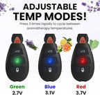 Discreet Car Key Aromatherapy Battery with Soft Touch Finish, Universal Thread Diffuser for On-the-Go Relaxation, Rechargeable Keychain Wellness Tool, Great Gift for Birthday, Holiday, or Everyday Use