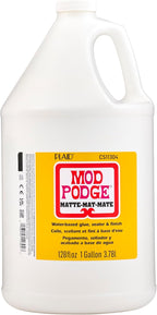 Mod Podge CS11304 Waterbase Sealer, Glue and Finish, 128 oz, Matte
