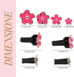 Cute Flowers Air Vent Clips Car Air Freshener,4pcs Rose Red Girly Daisy Flower Car Accessories for Women,Lavender Car Scent Decorations Refillable Clips On Air Freshener