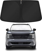 KUST Windshield Sun Shade for Chevy Chevrolet Equinox EV 2024-2025 2026 Custom Fit Sunshade Foldable Sun Protectors Interior Accessories Blocks UV Rays