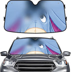 GENANY Cartoon Character Windshield Sun Shade for Car SUV Truck (55x30 Inches), Front Window Visor for Windows, Protector Blocks UV