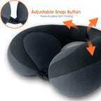 INFANZIA Kids Chin Supporting Travel Neck Pillow, Helps Support Head and Neck, Comfortably Designed for Head, Neck, and Chin Support - Ideal for Toddlers and Children,Black
