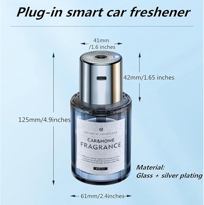 Smart Car Air Freshener - Automatic Spray, 5-Speed Adjustable Aromatherapy For Far (Jasmine)