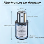 Smart Car Air Freshener - Automatic Spray, 5-Speed Adjustable Aromatherapy For Far (Jasmine)