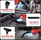 Cordless Vacuum Cleaner Compatible with Milwaukee 18V Battery, 5 in 1 Handheld Electric Vacuum with 400W Powerful Motor, 46 CFM Portable Hand Vacuum for Home Pet Hair, Car (NO Battery)