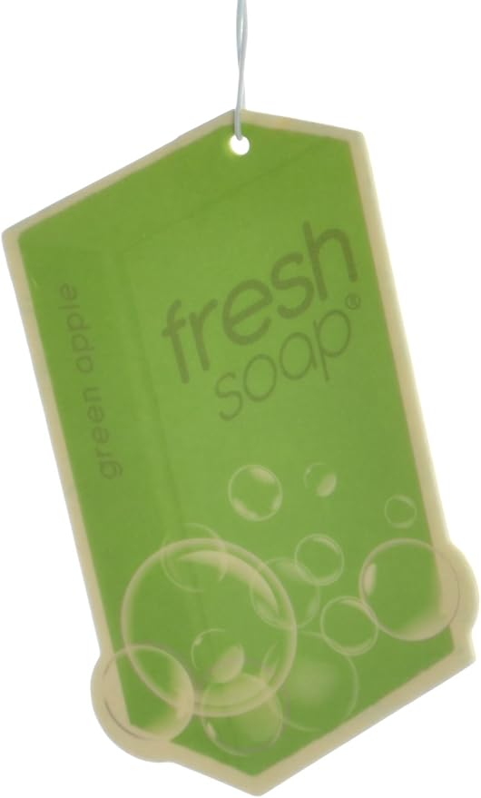 Car Air Freshener Cardboard Hanging Long Lasting Scent, Green Apple