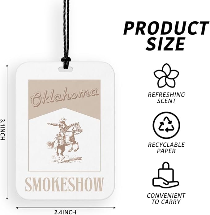 4 Pcs Western Car Air Fresheners for Mirror Western Car Accessories for Women Cute Cowgirl Air Freshener Cars Decor for Home Drawer Books