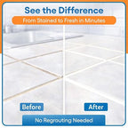 Grout Paint Pen White — Grout Colorant & Sealer Marker for Tile Repair, Restores & Whitens Grout Lines, Quick-Dry, Bathroom Kitchen Shower | Groutastic