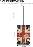 6 Pcs Car Air Fresheners Hanging Scented Cards for Car Fresheners Vintage Union Jack British Flag Car Aromatherapy Tablets Funny Hanging Air Freshener for Car Rearview Mirror Pendant