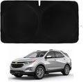 Windshield Sun Shade -Certified 99.87% UVB & 99.02% UVA Car Sun Shade. Award Winning Sunshade - Patented Technology | Compatible for Chevrolet Equinox (2025-2026) | Car Shades by Kinder Fluff