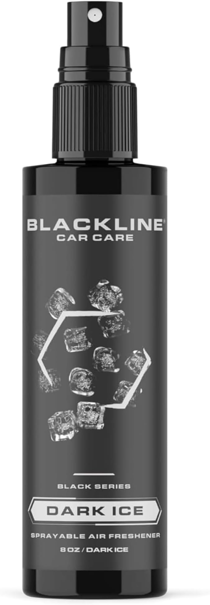Blackline Car Care - Variety Pack Air Fresheners, Long-Lasting, Oder Eliminator, for Cars, Trucks, SUV, or Home Use - 8 fl OZ - Teakwood, Ocean Breeze, Dark Ice, Wild Cherry Air Fresheners
