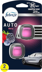 Generic Febreze Car Air Freshener Vent Clips - 2 Clips - 0.07 Fl Oz (Berry)