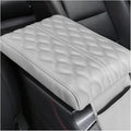 Ziciner Car Center Console Cover, Leather Memory Foam Armrest Cushion Protection Pad, Waterproof Hand Rest Pillow with Height Increase, Universal Accessory for Most Car (Gray)