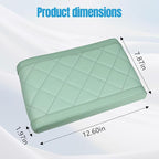 Hovom Car Center Console Armrest Pillow, 12.6"×7.87"×1.97" Leather Arm Rest Cover for Cars, Soft Comfortable Auto Armrest Cushion Pad, Vehicle Middle Console Cover, Car Accessories (Green)