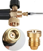1.1 mm Orifice for Foam Cannon, Universal 1.1 Orifice Foam Cannon for Snow Foam Lance, Brass Foam Cannons Orifices 1.1mm Nozzle Tips for Pressure Washer Snow Foam Lance Parts, 3000 PSI (2 Pack)