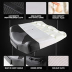 Car Memory Foam Heightening Front Seat Cushion for Short People Driving, Hip(Coccyx/Tailbone) and Lower Back Pain Relief Butt Pillows, Adult Booster Seat for Car. (Black)