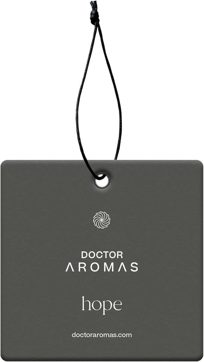 Doctor Aromas Hanging Long-Lasting Fresh Car, Vehicle or Auto Perfume and Air Freshener Fragrance Diffuser, Odor and Smell Eliminator Automobile Hanging Diffuser, 4 Pack - Lime, Ginger (Hope)