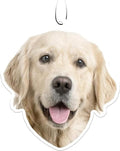 Spoontiques Golden Retriever Air Freshener (3pk) - Dog Themed Car Interior Accessories & Essentials - Hanging Deodorizer, Long-Lasting Fragrance (New Car Scent)