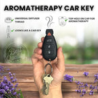 Discreet Car Key Aromatherapy Battery with Soft Touch Finish, Universal Thread Diffuser for On-the-Go Relaxation, Rechargeable Keychain Wellness Tool, Great Gift for Birthday, Holiday, or Everyday Use