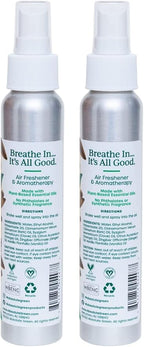 Absolute Green Air Freshener Room Spray, Non-Toxic, Cover Odors, Safe around Kids and Pets, Natural Ginger Spice Scent 4oz (Pack of 2)