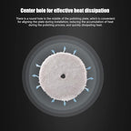 SPTA Microfiber Cutting Pads, Pads 2Pcs 5Inch 125mm Microfiber Finishing Disc Soft Wax Removal Pad for Dual Action Car Polisher Finishing Polishing Waxing -MPBFS5W-2