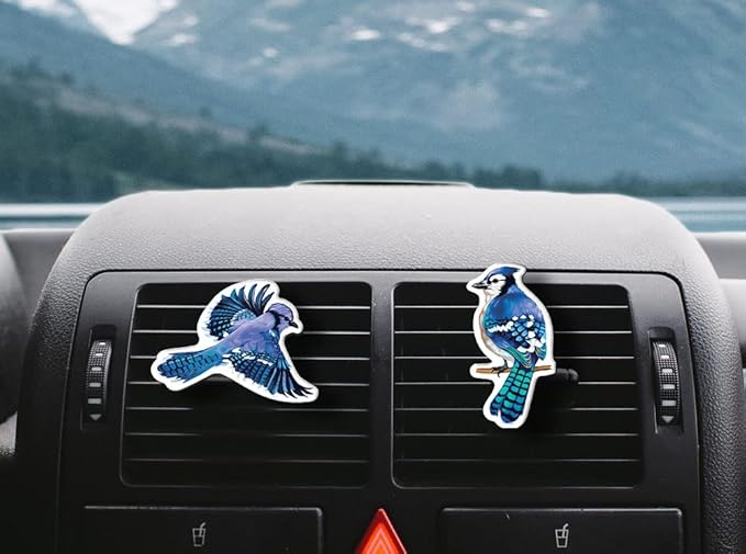 WIRESTER Set of 2 Fresh Scented Car Air Freshener Vent Clip, Decorative Accessories, Interior Decoration for Cars, Owl, Bird, Chicken, Guinea Pig, Rabbit, Dog, Cat