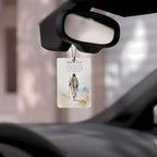 Christian Bible Verse Car Air Freshener 4 Pcs, Religious Scripture & Watercolor Art Hanging Scents for Cars Closet Drawer Books, Inspirational Car Accessories Mirror Decor for women.