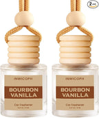 Car Air Freshener Diffuser Hanging, Bourbon Vanilla Fragrance Oil