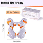 KAKIBLIN Baby Travel Pillow,Baby Neck Pillows for Car Seat,Upgraded Head Pillow,Newborn Head and Neck Support Pillow for Car Seat, Stroller, Pushchair,Travel (Gray Fox)