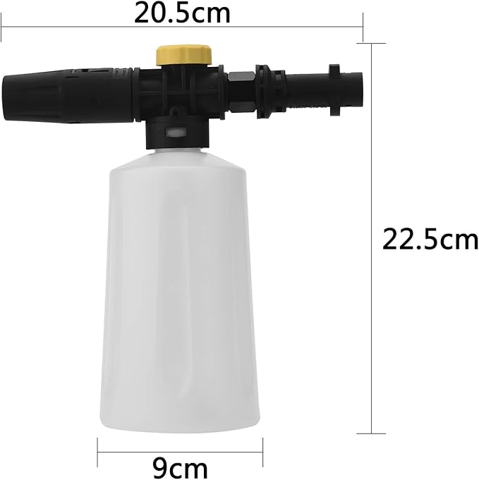 FUNTECK Foam Cannon for Karcher K Series, Adjustable Snow Cannon Foam Lance kit, Compatible with Karcher’s K2/K3/K4/K5/K6/K7 Pressure Washer