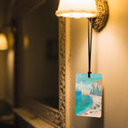 Art Car Air Freshener 4Pcs,Monet's paintings Lover Mom Lady Gifts for Bathroom Bedroom,Art Lover Gift Air Freshener Hanging in Car Wardrobe Drawer or Book.