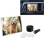 Car Photo Frame Air Freshener Vent Clip,Car Dashboard Accessories for Women,Customizable Pictures and Fragrance Vent Clip (No Photo Print)
