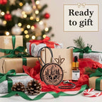 Wood Car Air Freshener — Handmade Car Air Freshener — Compass Mountains Designed Fragrance Oil Diffuser in Wooden Gift Box — Aromatherapy Set with Coffee Beans Fragrance Oil - 10 ml