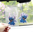 Rawan 4 Pack Car Air Freshener Cartoon, Accessories Cute for Women Girls And men Car, Funny Decor Hanging Fresheners Car Interior Room Decorations, for Christmas Gift. (E, Large)