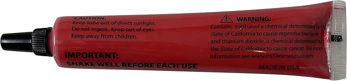 Sherco-Auto Red Tamper Proof Cross Check Repair & Maintenance Warranty Seal 1.8 Oz Squeeze Tube Paint Marker - 12 Tubes - Made in USA