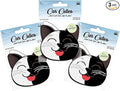 Cute CAT CAR AIR FRESHENER - Cute Cat Design, Long-Lasting Scent, Portion of Proceeds Benefit Paws Chicago (Jasmine - Pack of 3)