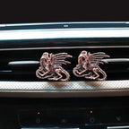 Dragon Car Vent Clips Car Air Freshener 2pcs Dragon Car Accessories for Women Copper Anime Car Interior Decor Refillable Car Diffuser for Essential Oil