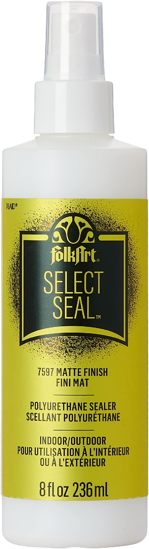 FolkArt Select Seal, 8 fl oz Premium Matte Craft Sealer, Perfect for Easy to Apply DIY Arts and Crafts, 7597