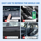 Glodway Whole Car Air Refresher Spray,Odor Eliminator Eliminates Strong Vehicle Odors,Green Tea Scent-6 Ounce Spray Bottle (Plack of 3)