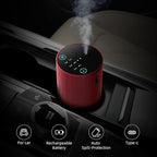 Waterless Essential Oil Diffuser Aromatherapy Scent Diffusers for Home Large Room, Bedroom, Car, Office, Desk, Battery Operated Mini Portable Air Freshener (red)