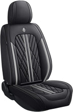 Premium Nappa Leatherette Car Seat Cover Set Custom Fit for Honda CR-V CRV 2000-2023 2024 2025 2026 Water-Proof Breathable Faux Leather Seat Cushion Protectors (Full Set 5 Seats,Grey Line)