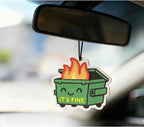 5pcs Funny Meme Car Air Freshener Automotive Accessories Car Interior Hanging Scents Mirror Decor for Men Women Teen Girls Adults Gag Gifts